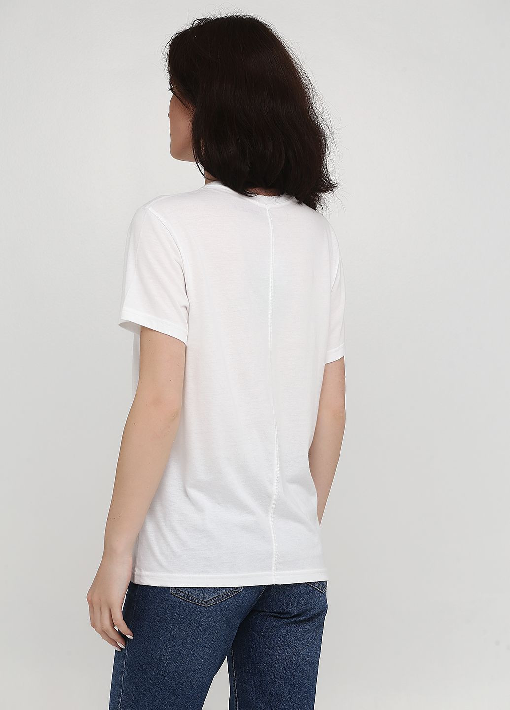 Белая летняя белая футболка - женская футболка af8581w Abercrombie & Fitch