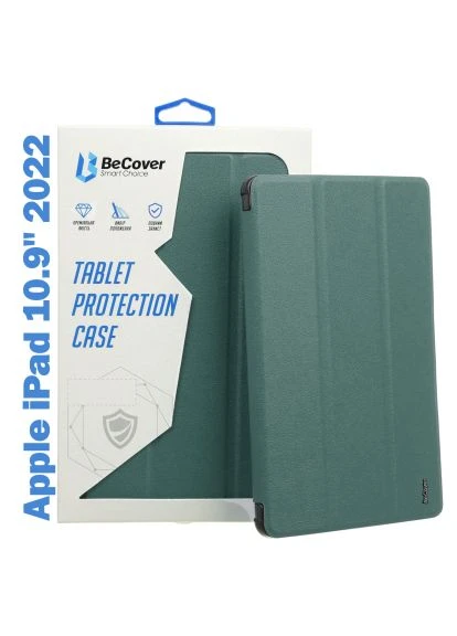 Чехол для планшета Tri Fold Soft TPU Silicone Apple iPad 10.9" 2022 Dark Green (708519) BeCover Tri Fold Soft TPU Silicone Apple iPad 10.9" 2022 D (366692406)