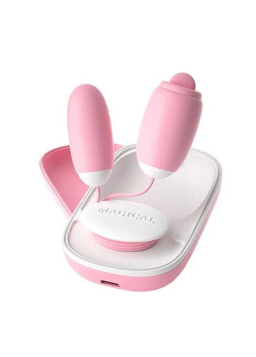 Двойное виброяйцо с языком Laile Magic Box USB 20 режимов – Вибраторы No Brand (370203712)