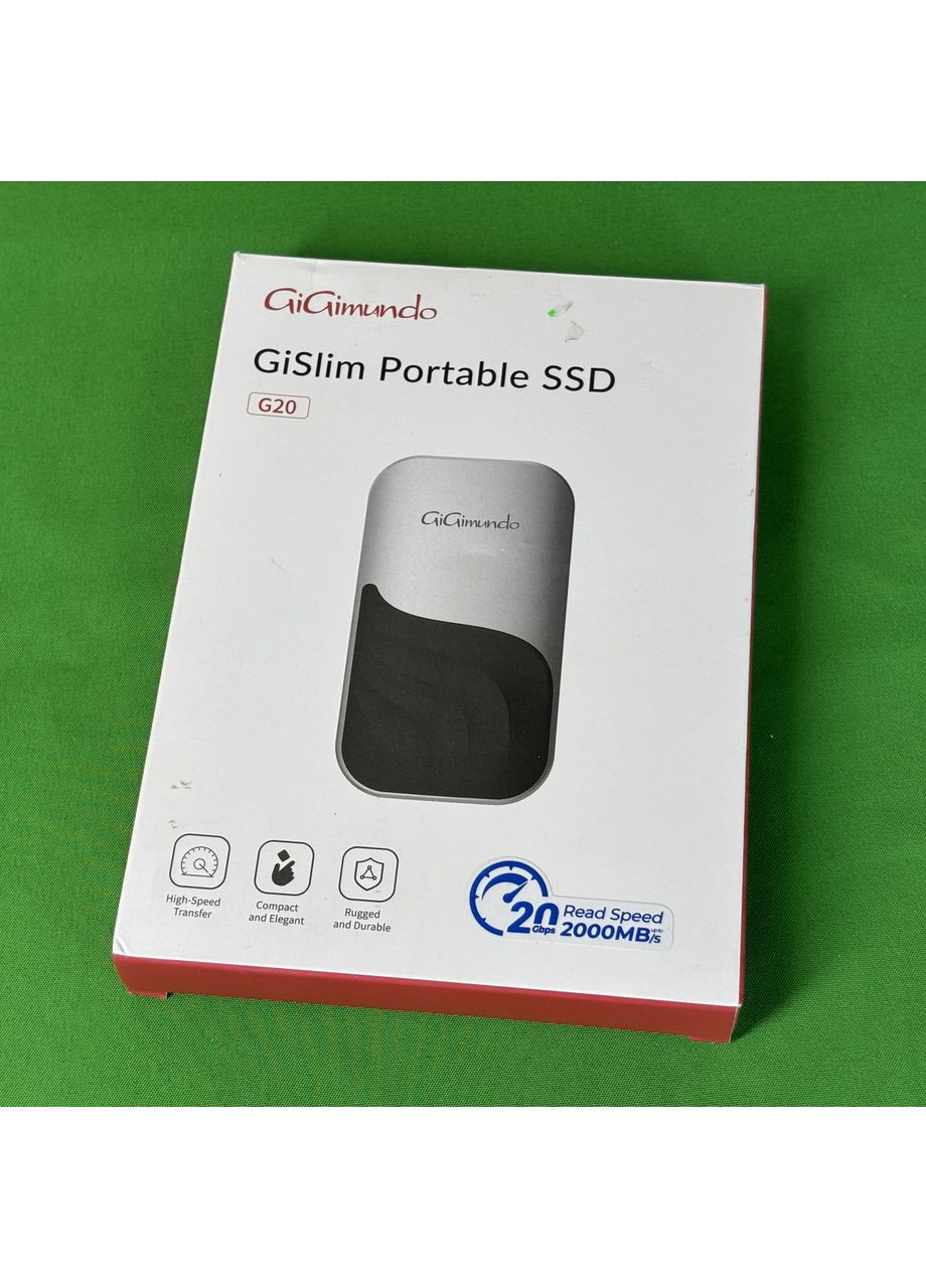 Портативный внешний твердотельный накопитель SSD GiGimundo G20 2ТБ USB-C 3.2 Gen2x2 скорость 2000МБ/с цинковый сплав MaciPadПК No Brand (361292753)