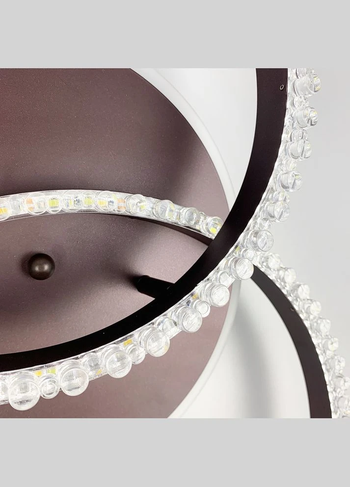 LED люстра кольору coffee із золотистою фурнітурою LineF (400167995)