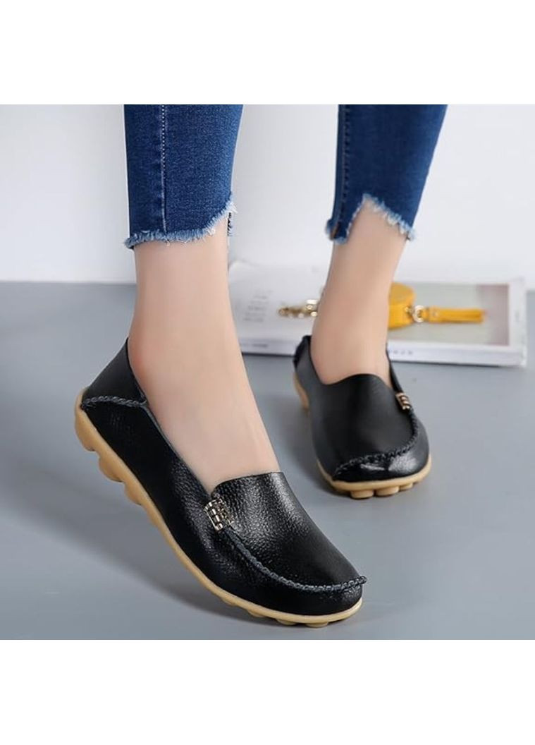 Черные мокасины No Brand