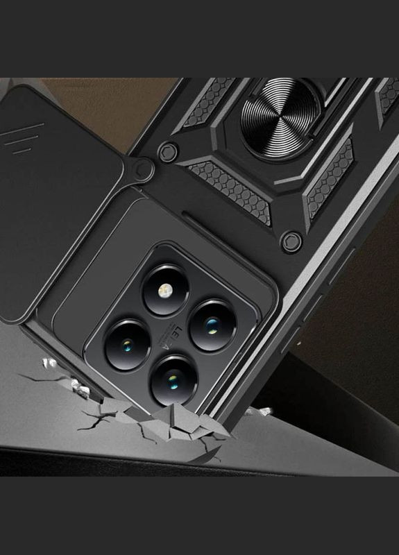 Ударостійкий чохол Camshield Serge Ring для Xiaomi 14T Black No Brand (340063727)