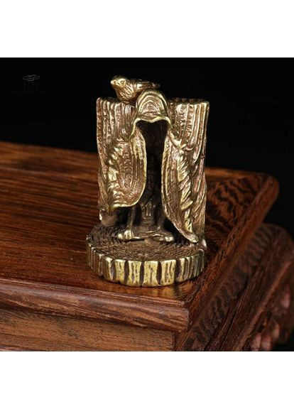 Настольная античная медная статуя Будды Шакьямуни с птицей, держатель для благовоний фэн-шуй No Brand (297333107)