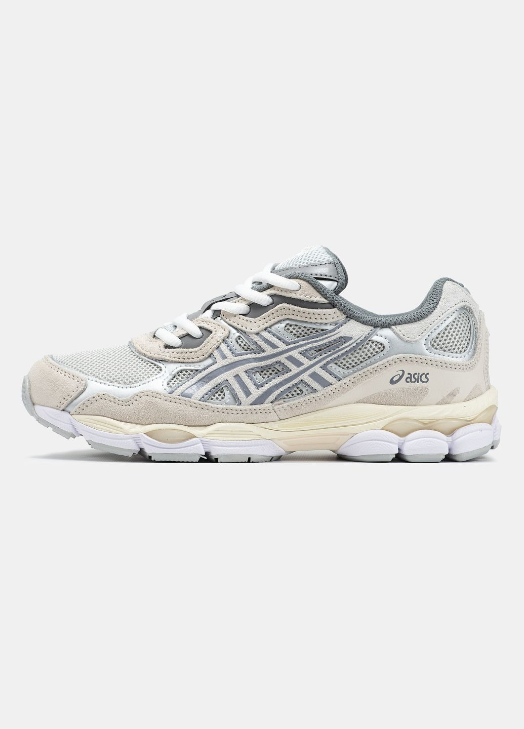 Кросівки жіночі і чоловічі Asics Gel-NYC grey beige | Асікс Гель-НЮК сірі демісезони (316706300)