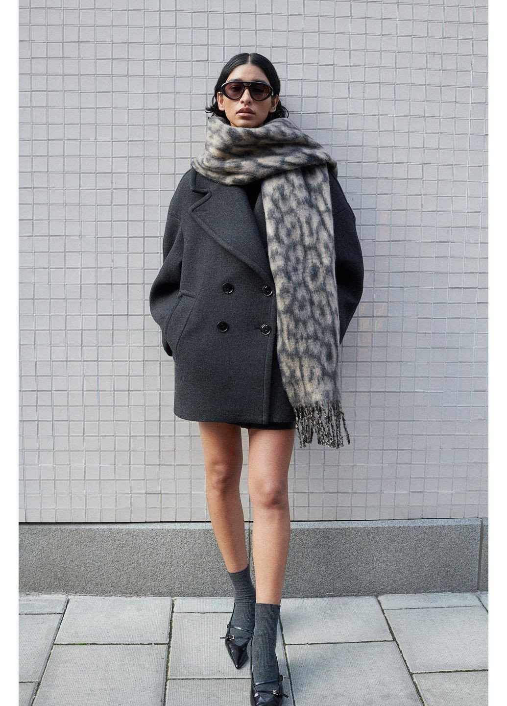 Прозоре демісезонне Пальто вільного крою H&M