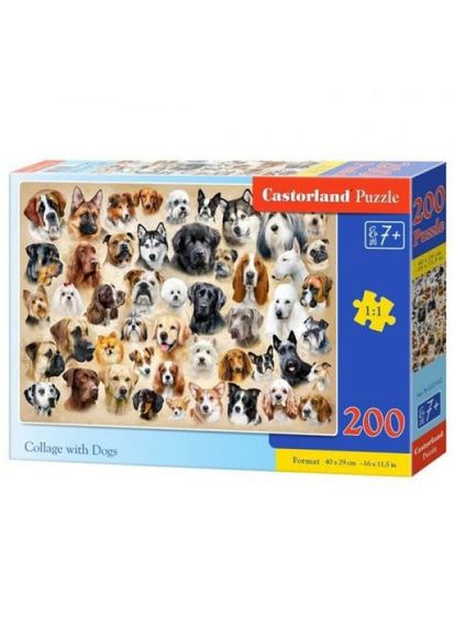 Пазли "Колаж із собаками", 200 елементів Castorland (369144904)