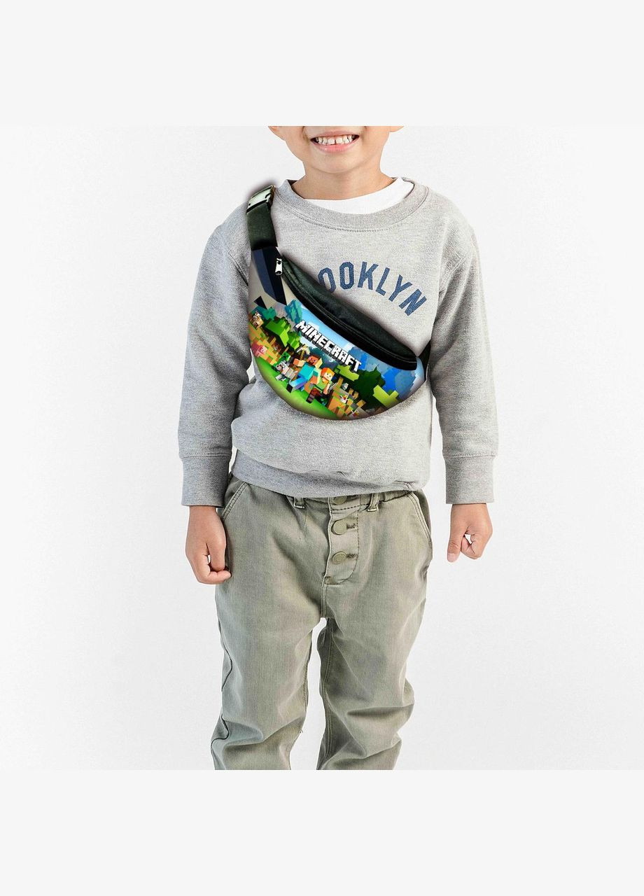 Набір дитячий Майнкрафт Кріпер "Minecraft" рюкзак 36х27см сумка-бананка, кружка з принтом для хлопчика (1789) No Brand (326416559)