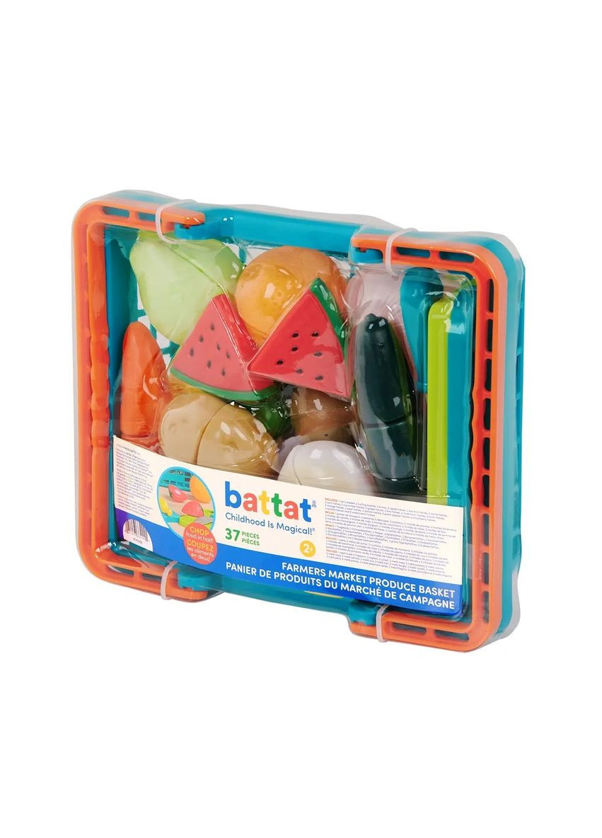 Игровой набор Lite Овощи-фрукты, на липучках, 37 шт. () Battat BT4743Z (328393571)