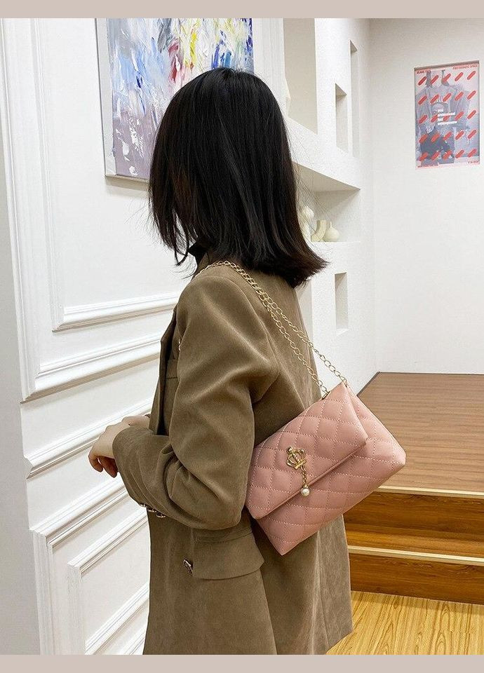 Сумка клатч женская пудровая код 6-441 PTR No Brand (317769339)