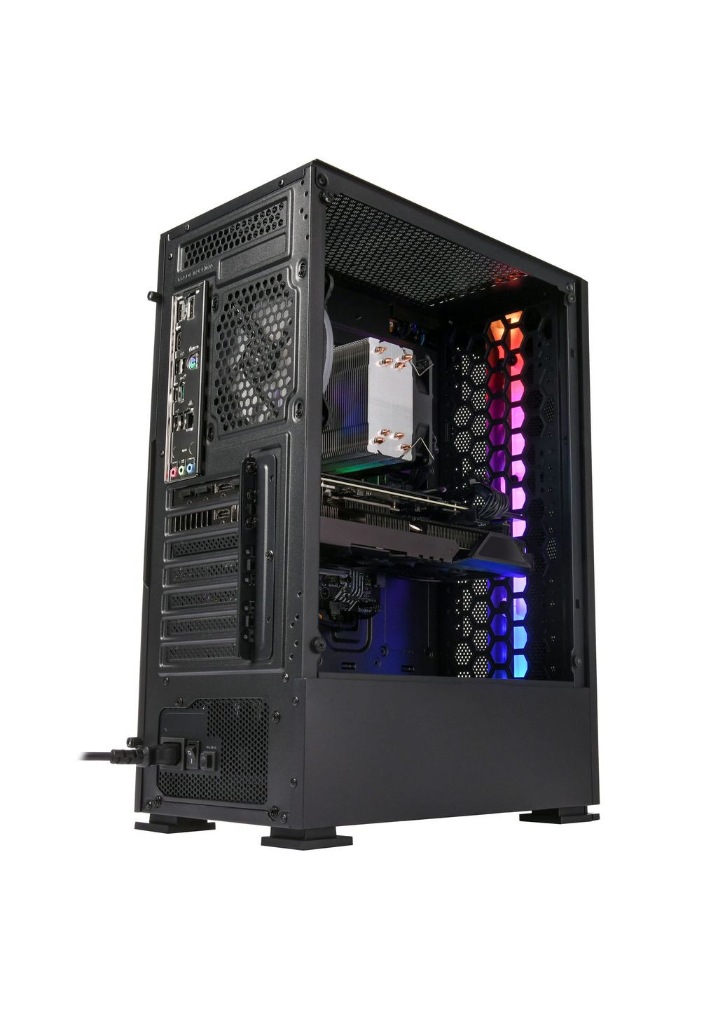 Комп’ютер персональний Complex Gaming Intel i5-13400F/H610/16/512F+1000/NVD3060-8/FreeDos/GH1/500W 2E (316390840)