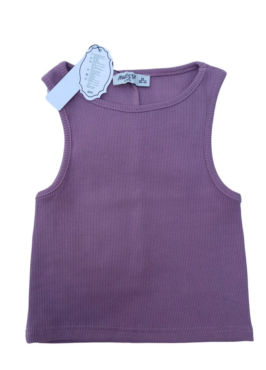 Топ Женский Хлопок Пудровый JUGO рубчик - (294945092)