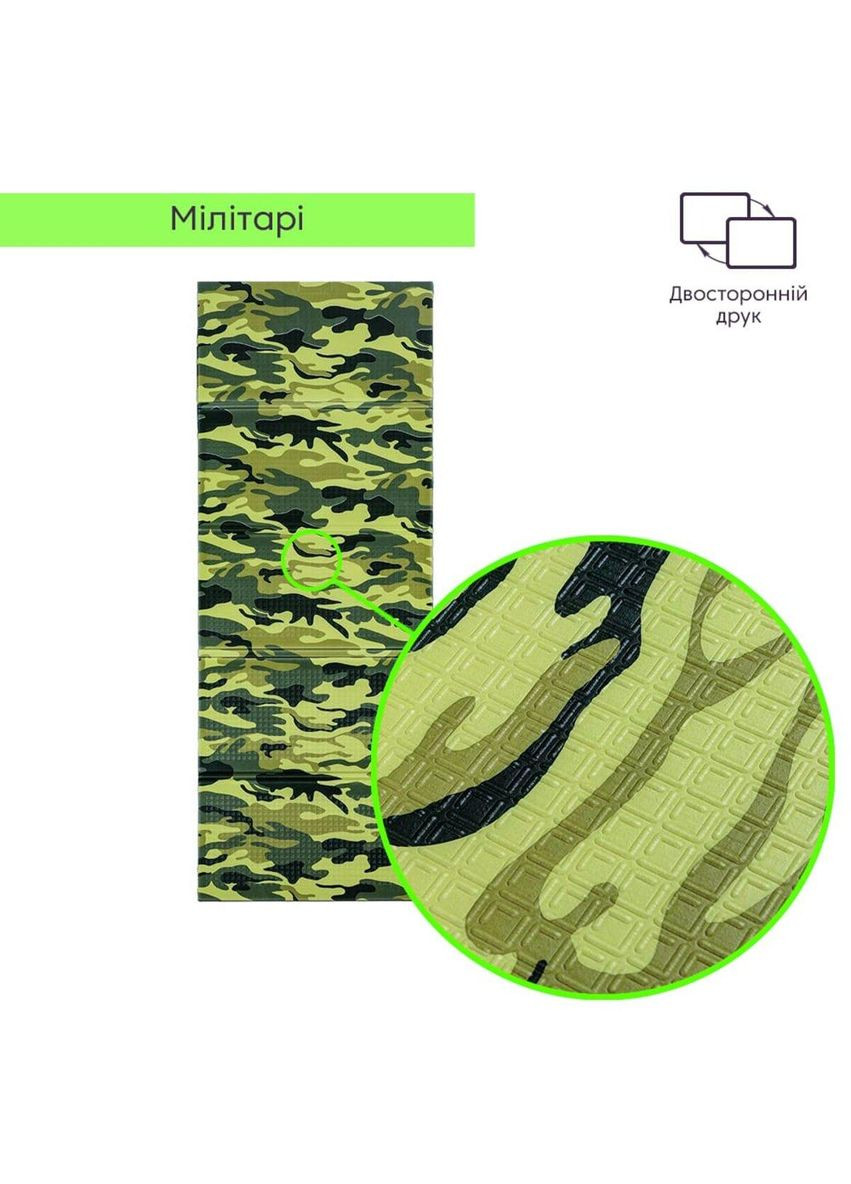 Камуфляжний килимок Мілітарі 200х75х1см (265) SW-00000874 Mat4baby (300372619)