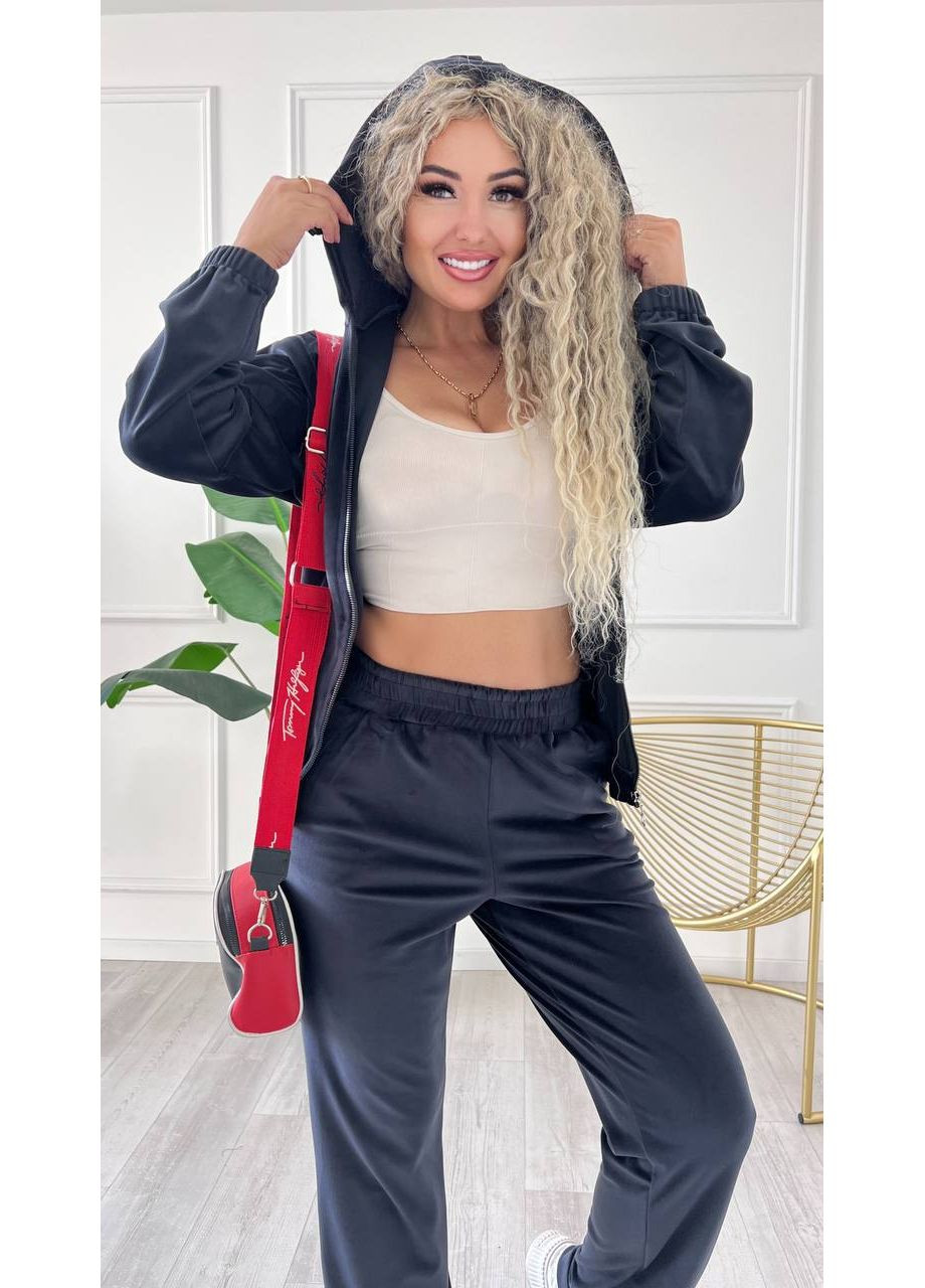 💎 Костюм-двойка из велюра – элегантный комфорт каждый день 💎Ознакомьтесь с размерной сеткой GD/GL Модний простір (364967450)