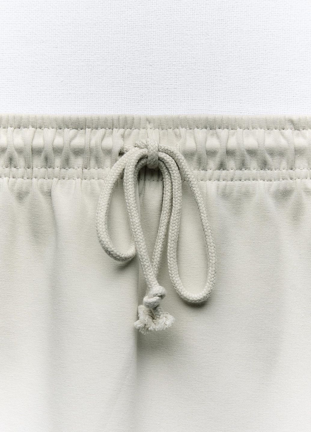 Песочная повседневный однотонная юбка Zara