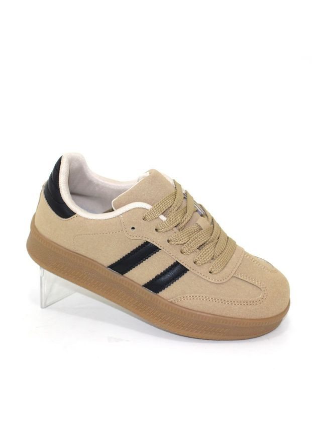 Бежеві жіночі кеди Fashion