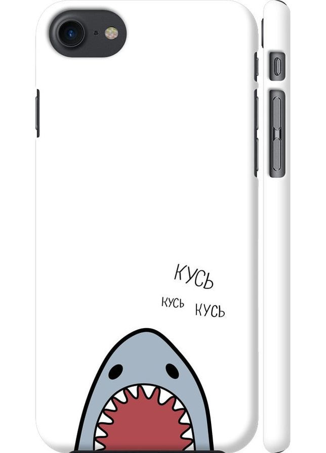 3D пластиковый матовый чехол 'Акула' для Endorphone Apple iPhone 8 (306822632)