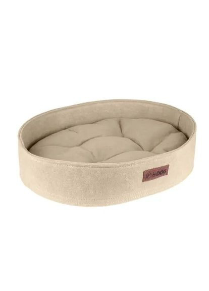 Лежак для животных овальный Бортик HIDOG 3581 Бежевый shop (2100093745012) Hi Dog (364263758)