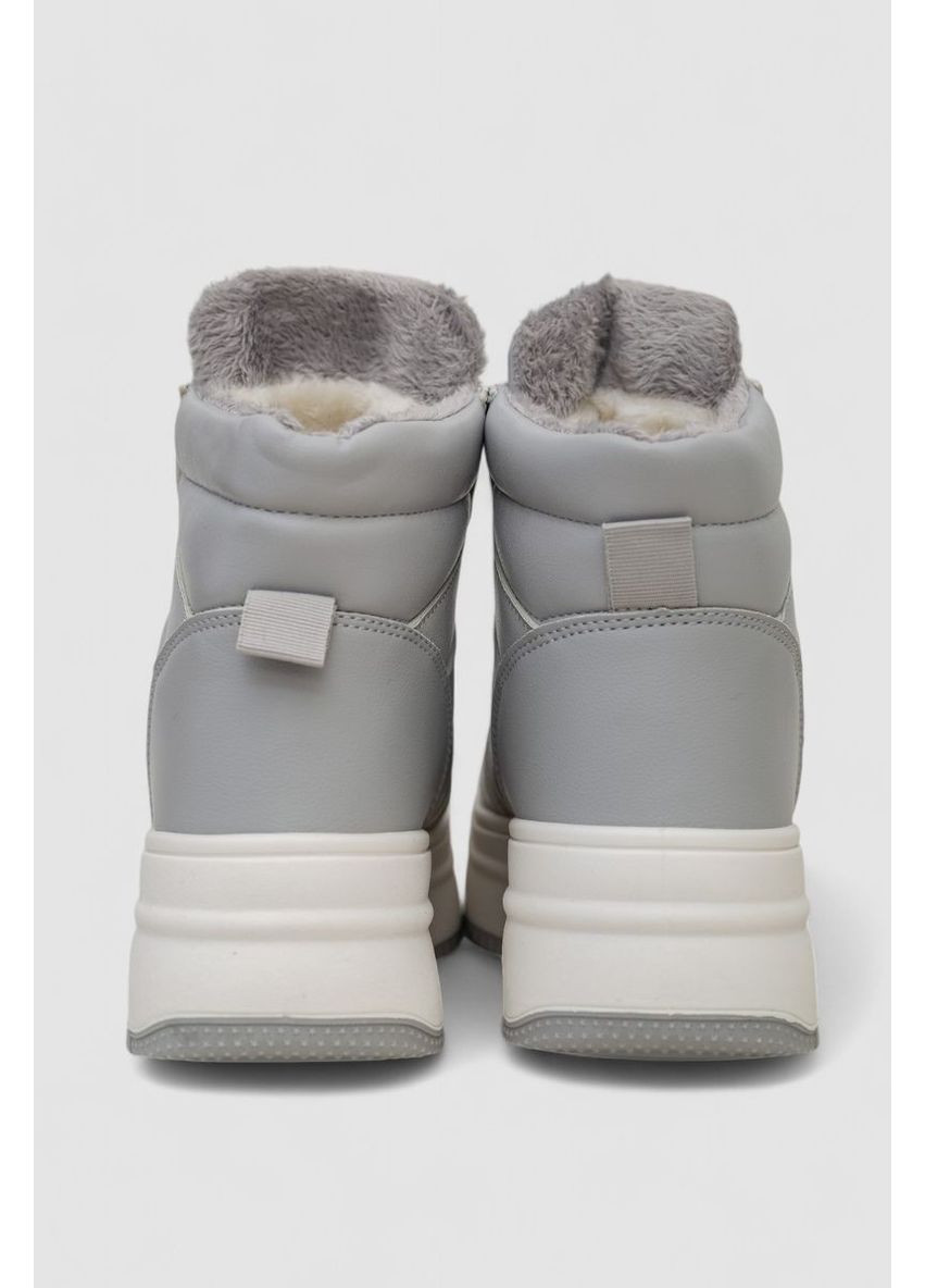 Кросівки жіночі зимові на хутрі, колір чорний, 248RAM022 Stilli сірі всесезони (369971990)