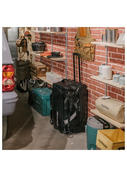 Дорожня сумка (6975641885467) Naturehike на колесах NH21LX002 розмір S чорна (366700046)