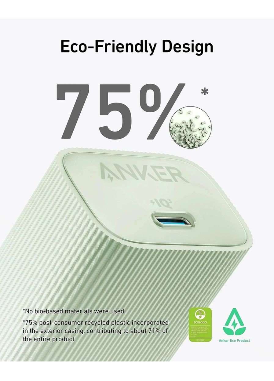 Мережевий зарядний пристрій PowerPort 511 Nano IV - 30W USB-C White (6962736) Anker (360401278)