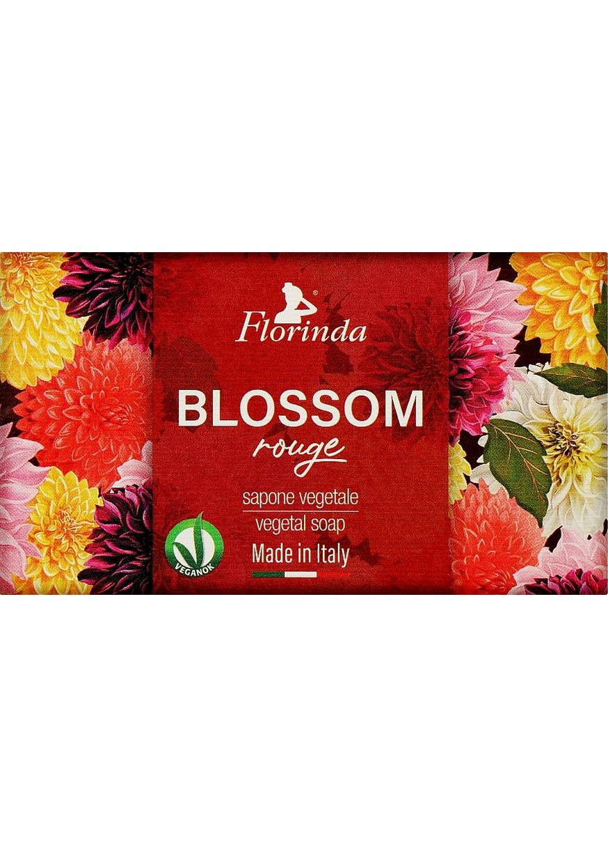 Мило натуральне "Червоні квіти" Blossom Rouge Natural Soap 200g (1172094-31163058) Florinda (368601432)