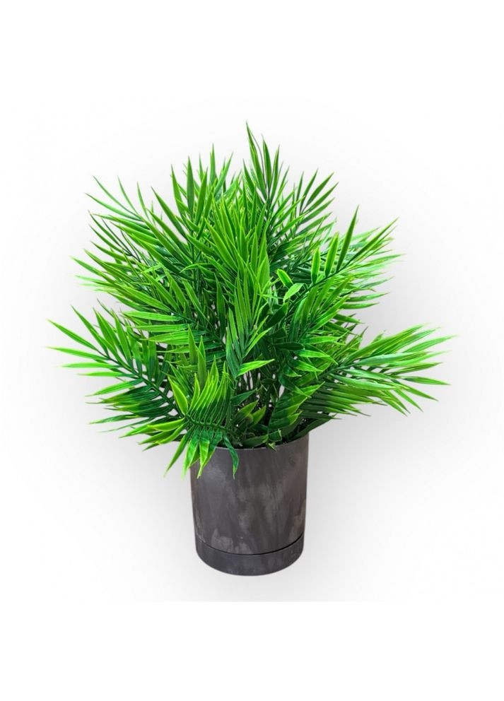 Искусственная пальма 40 см Искусственная пальма маленькая в горшке Декоративная пальма на стол Пластмакс (372838087)