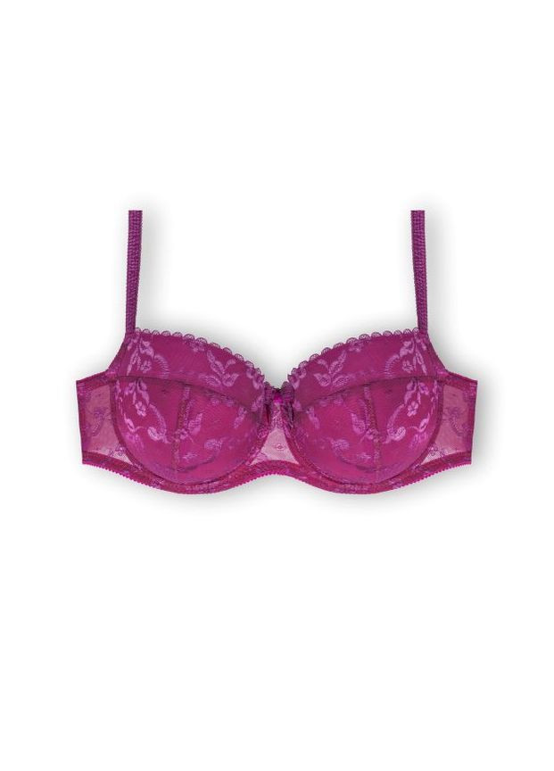 Вишнёвый бюстгальтер No Brand с косточками хлопок