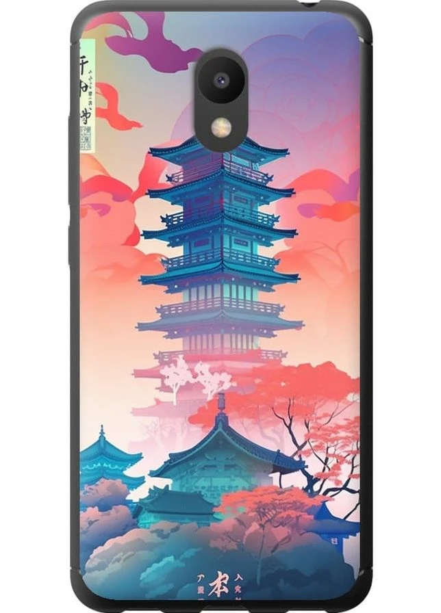 2D пластиковый чехол 'Япония монастырь' для Endorphone Meizu M6 (278235540)