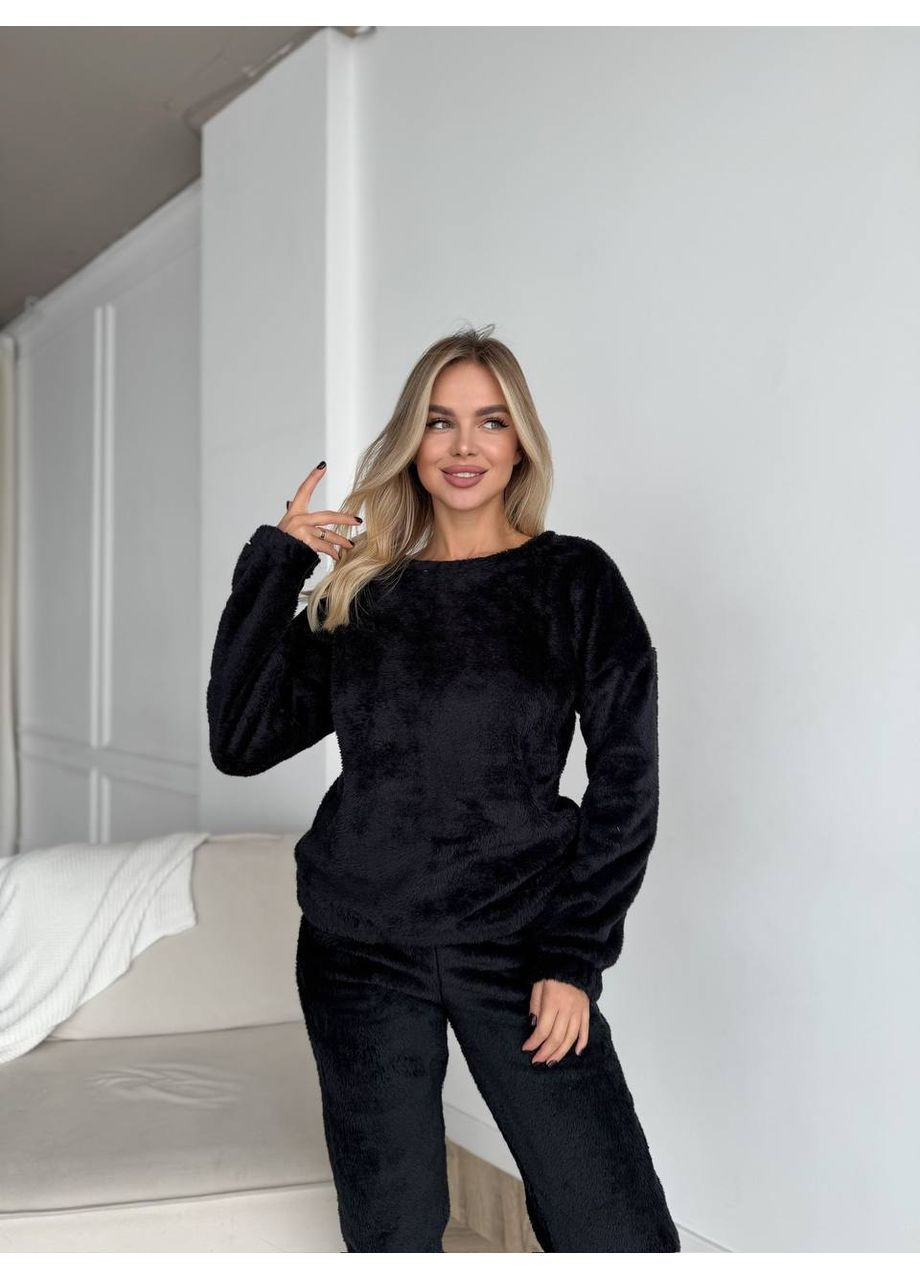 Черная всесезон женская пижама No Brand