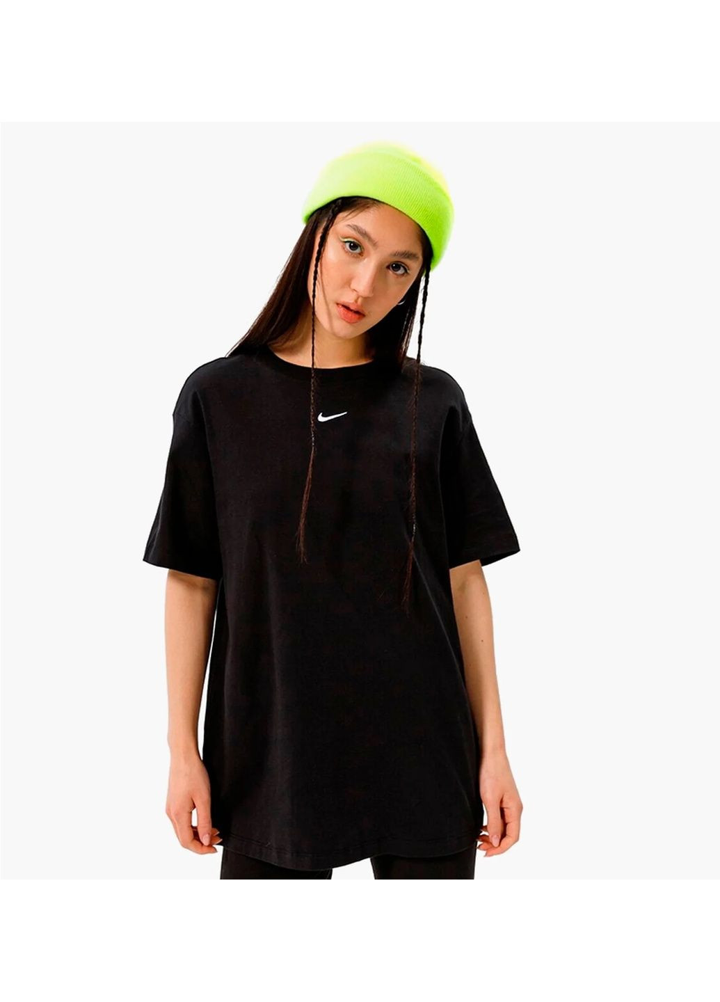 Футболка женская T-Shirt W Nsw Essntl Tee Bf Lbr Black Nike - (365961992)