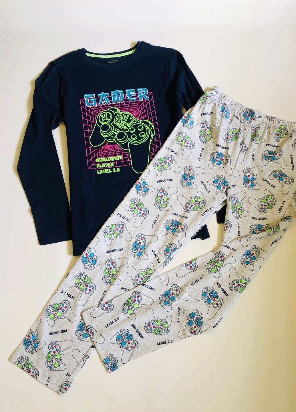 Комбінована всесезон набір піжам для підлітка реглан + брюки Primark