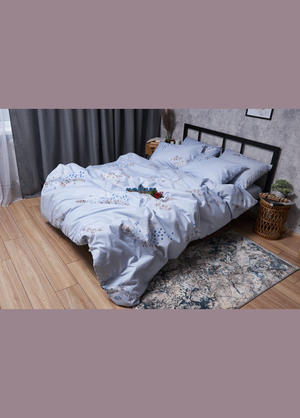 Комплект постельного белья Микросатин Premium «» King Size 220x240 наволочки 4х50х70 (MS-820005183) Moon&Star lavender bliss (293147824)