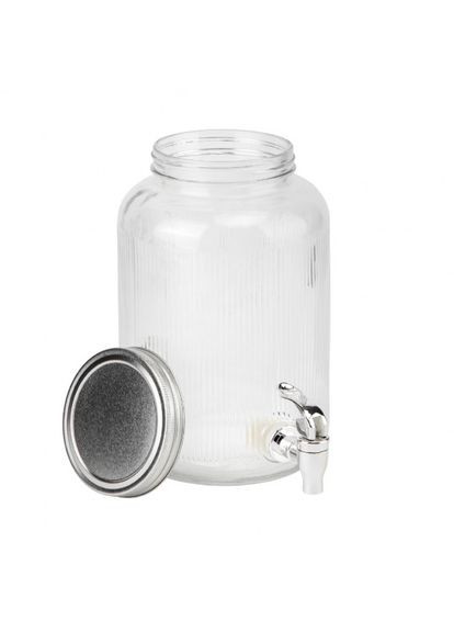 Набір з 2 лимонадниць з краном на металевій підставці Освіжаюче джерело 5,5 л (9227-006) ELISEY (328087955)