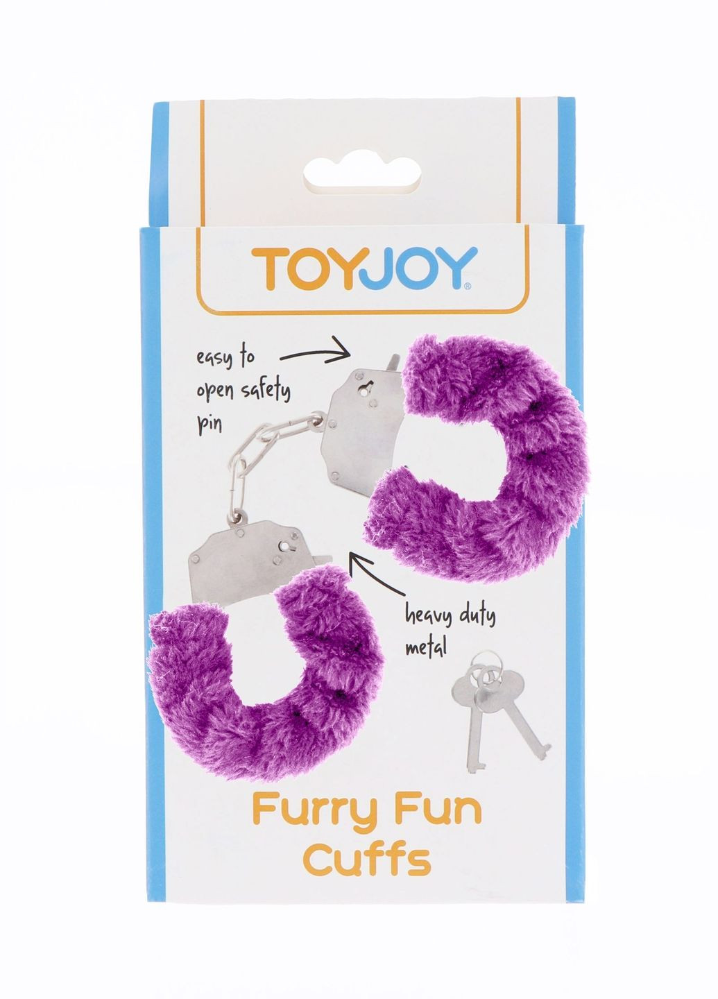 Наручники розовые с мехом Furry fan cuffs Фиолетовые CherryLove Toy Joy (293293544)