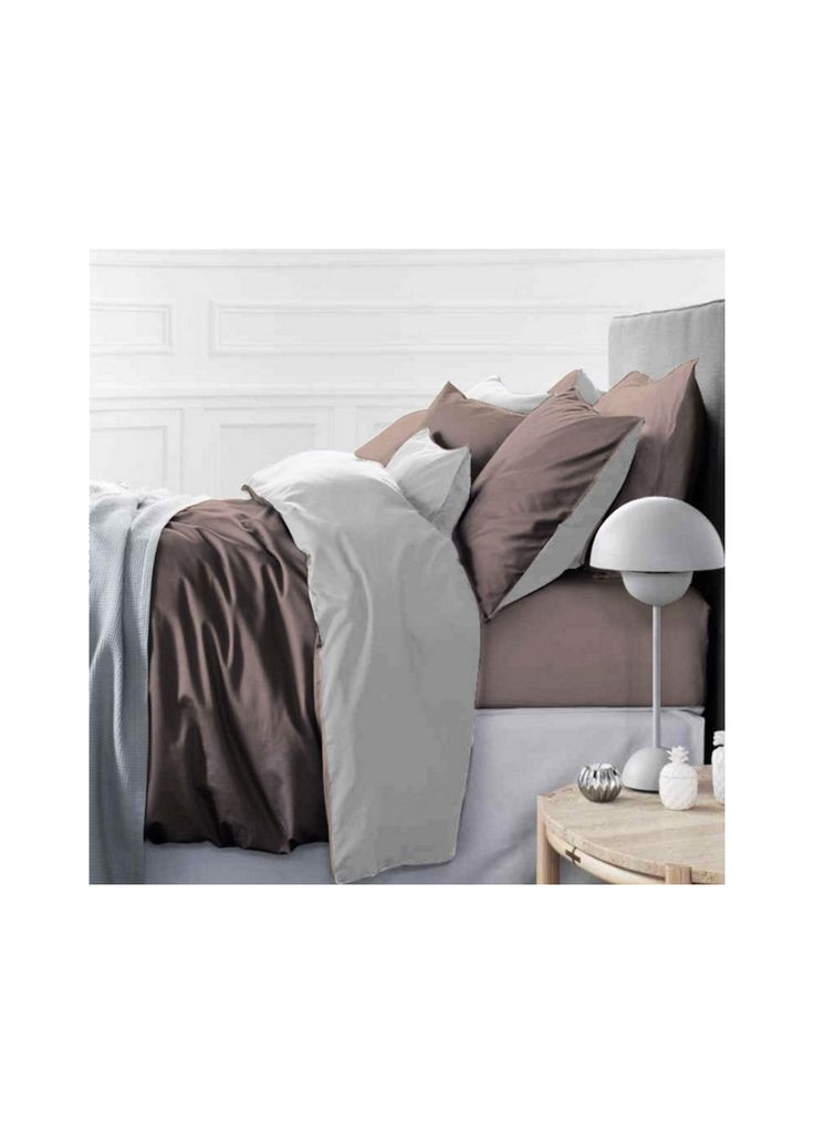 Постільна білизна (m221821) Mirson Сатин Premium Lactic 0001+0211 2х160х220 (366563670)