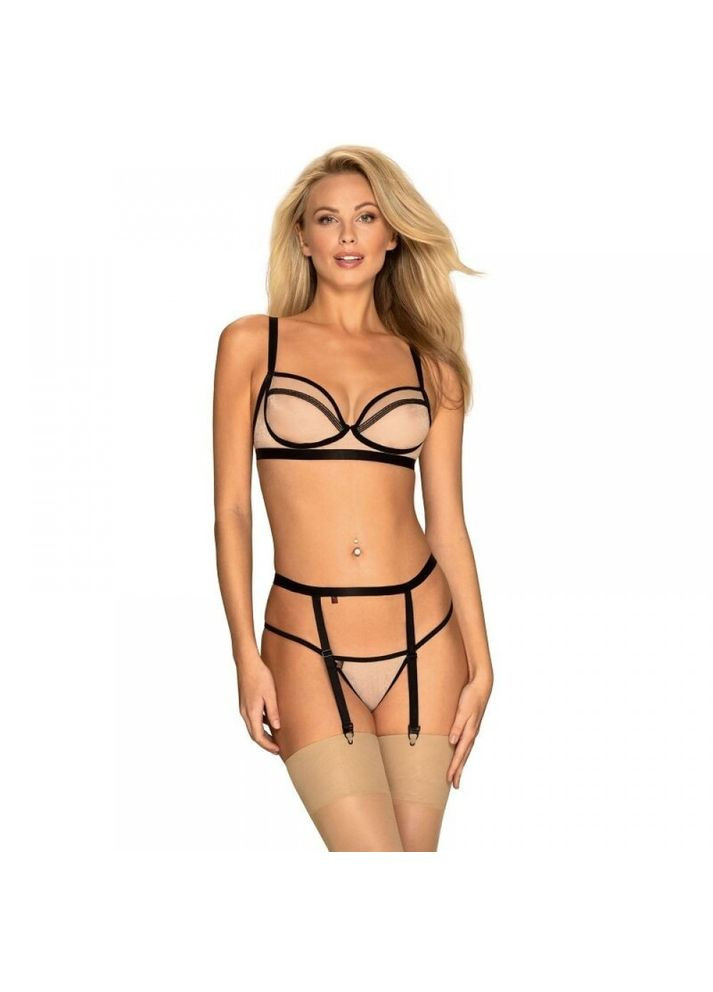 Бежевый демисезонный комплект nudelia set s/m Obsessive