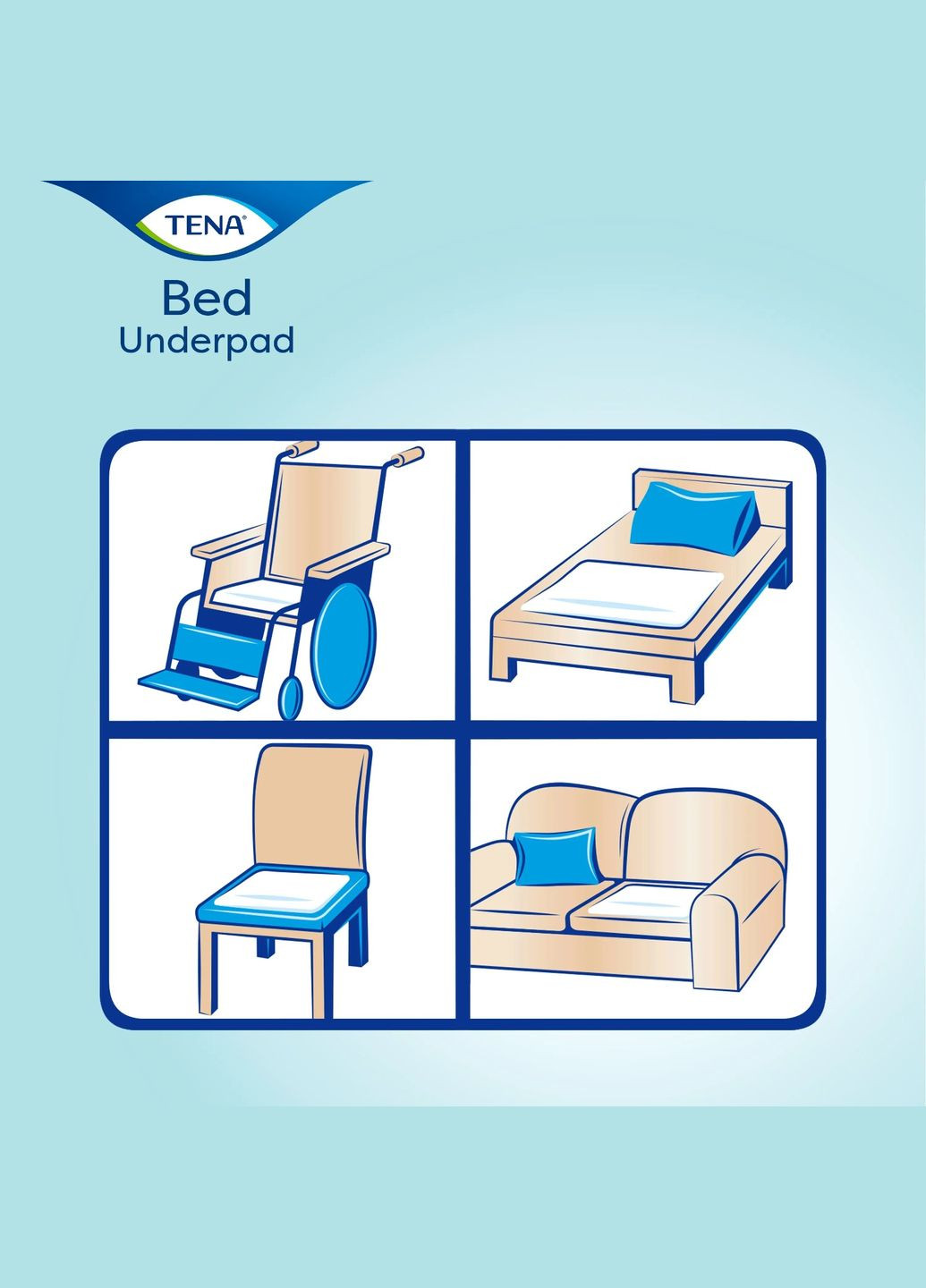 Одноразовые пеленки Bed Plus, 60х40 см, 40 шт. Tena (328200198)