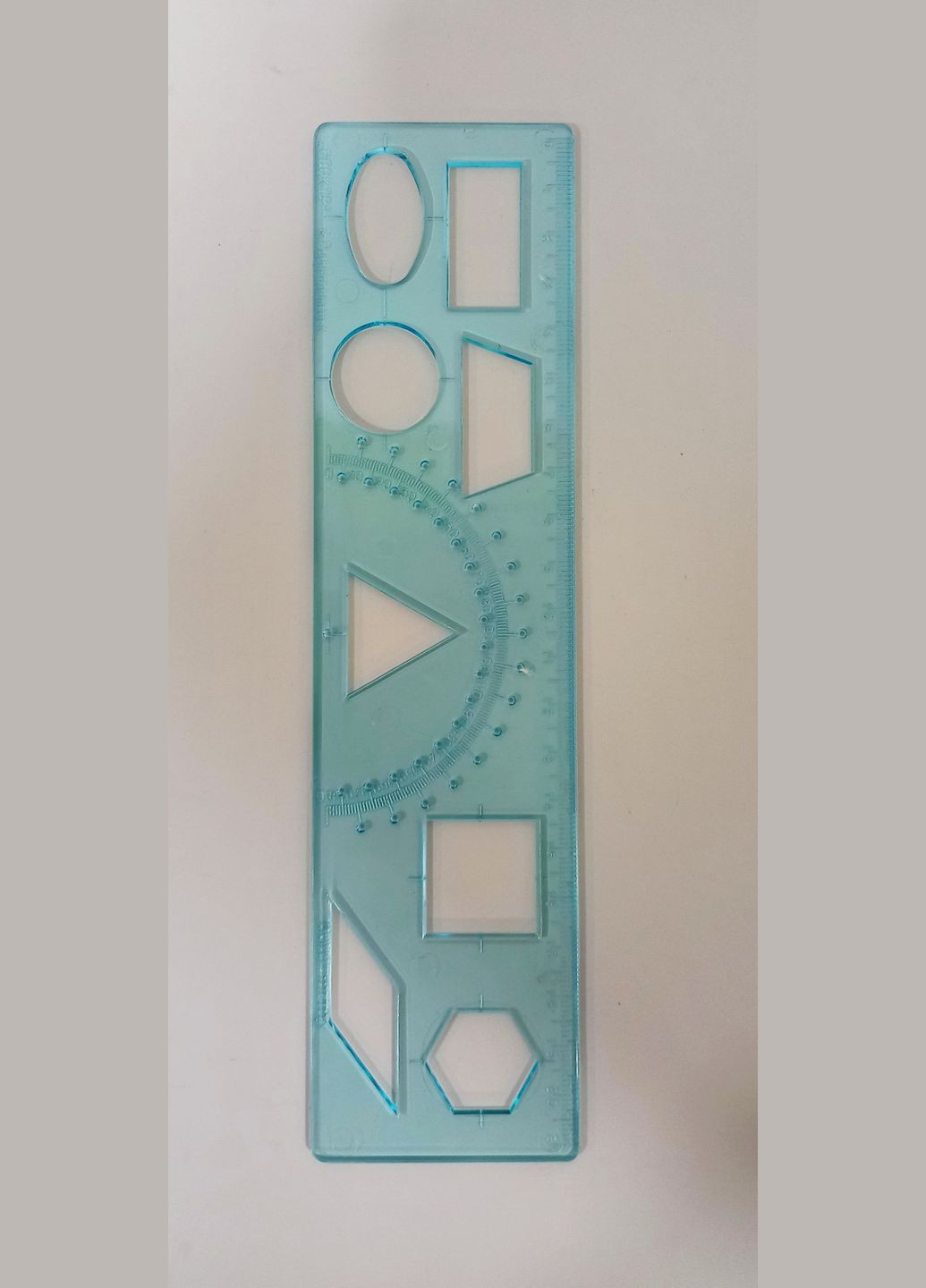 Линейка-трафарет "школьника" ТГ-1 (4820119511220) Голубой СПЕКТР (361498245)