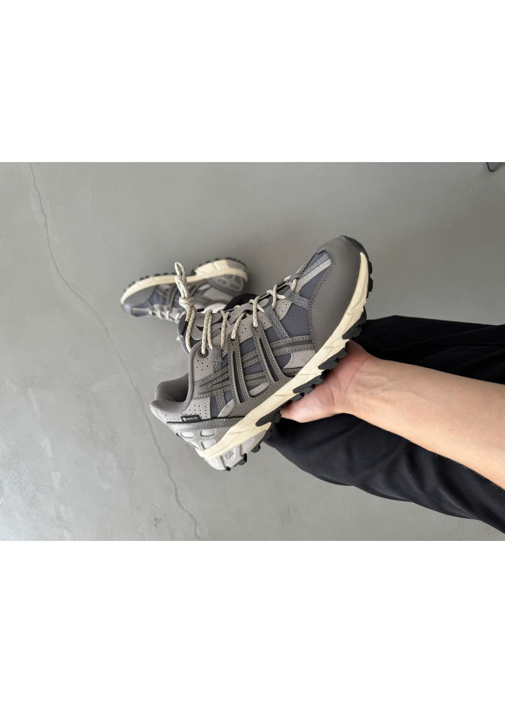 Сірі Осінні кросівки чоловічі asics gel-sonoma grey gore-tex asc-0092 асікс гель сонома No Brand