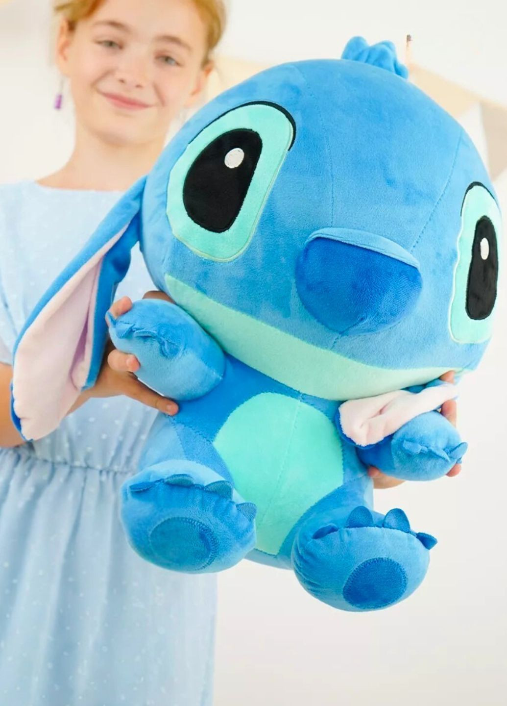 Мягкая игрушка плюшевый Стич синий для мальчиков и девочек My Kigu (369622881)