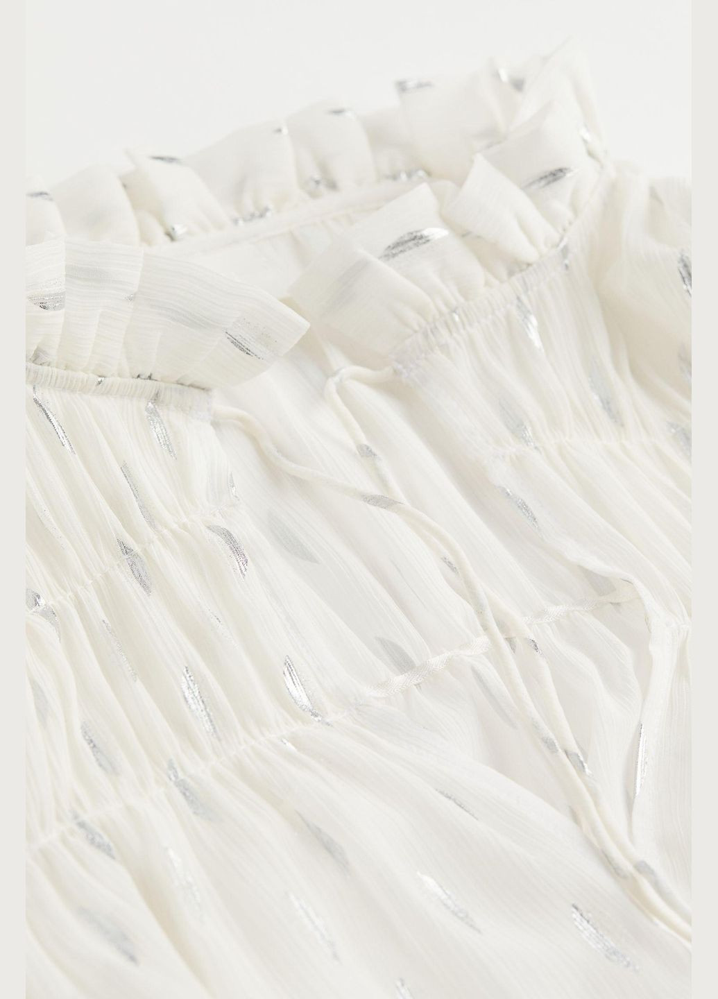 Белое платье демисезон,белый в узоры, H&M