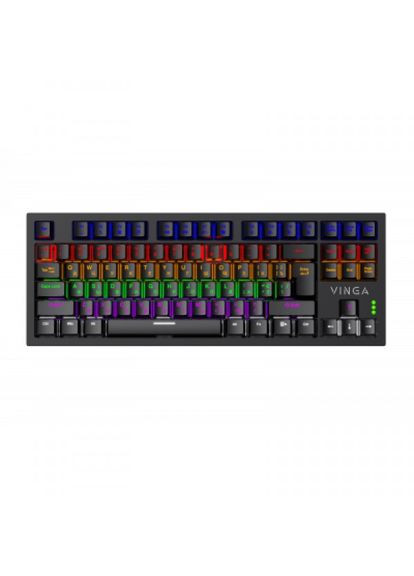 Клавіатура Vinga kbgm-110 87 key led blue switch usb black (268142975)