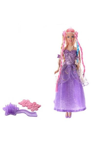 Лялька Lucy з косичками (8182), у фіолетовій сукні Defa (290841642)