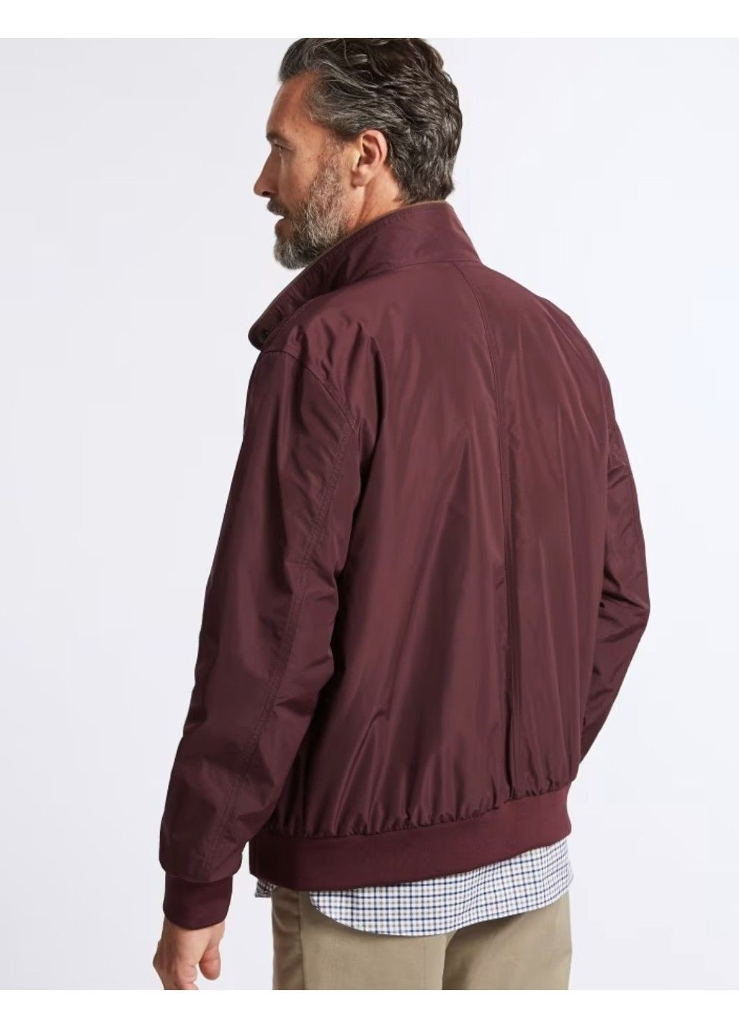 Червона демісезонна чоловіча куртка-бомбер м&s (57768) l червона M&S