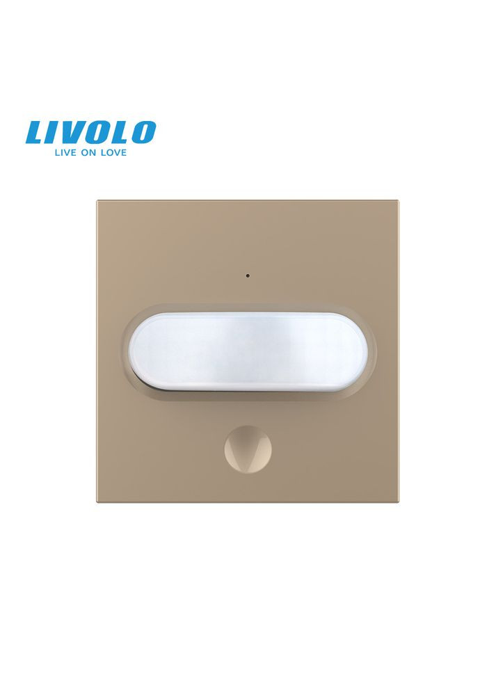 Механизм датчик присутствия и движения с сенсорным выключателем золото (VL-FCU-2AP) Livolo (370971405)
