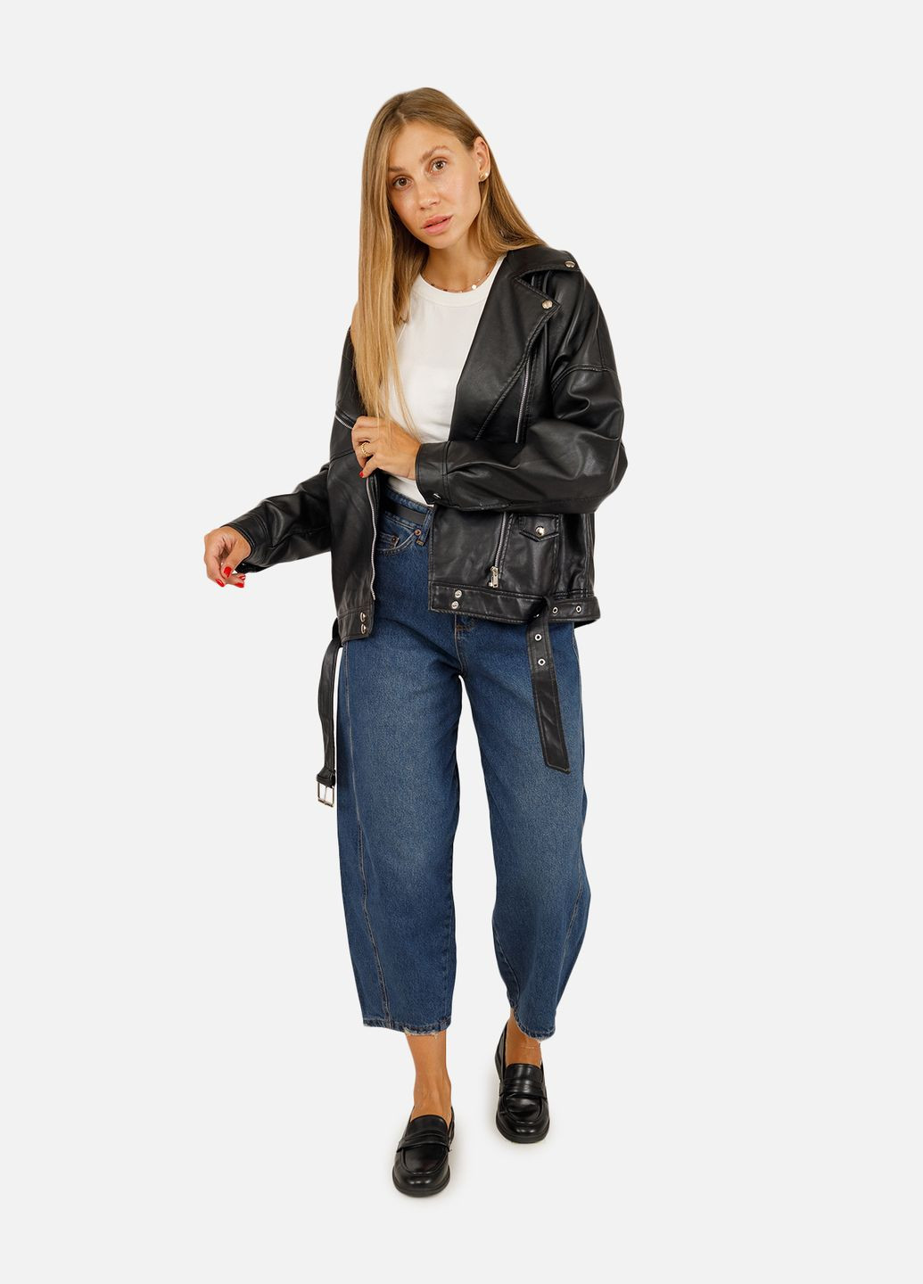 Женские джинсы-horseshoe цвет синий ЦБ-00257218 PONZA PLUS DENIM - (307362272)