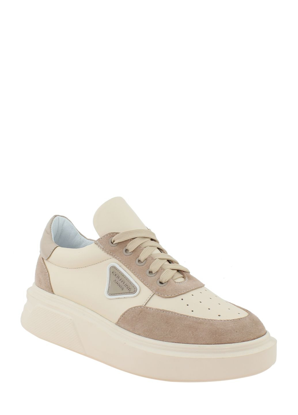 Кавові кеди rs837 бежевий-кавовий Sothby's