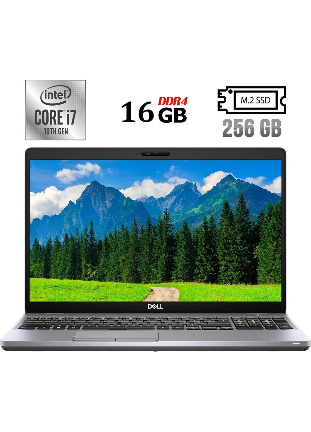 Ноутбук Latitude 5511 / 15.6" (1920x1080) IPS / intel Core i7-10850H (6 (12) ядер по 2.7 - 5.1 GHz) / 16 GB DDR4 / 256 GB SSD Dell (398137948)