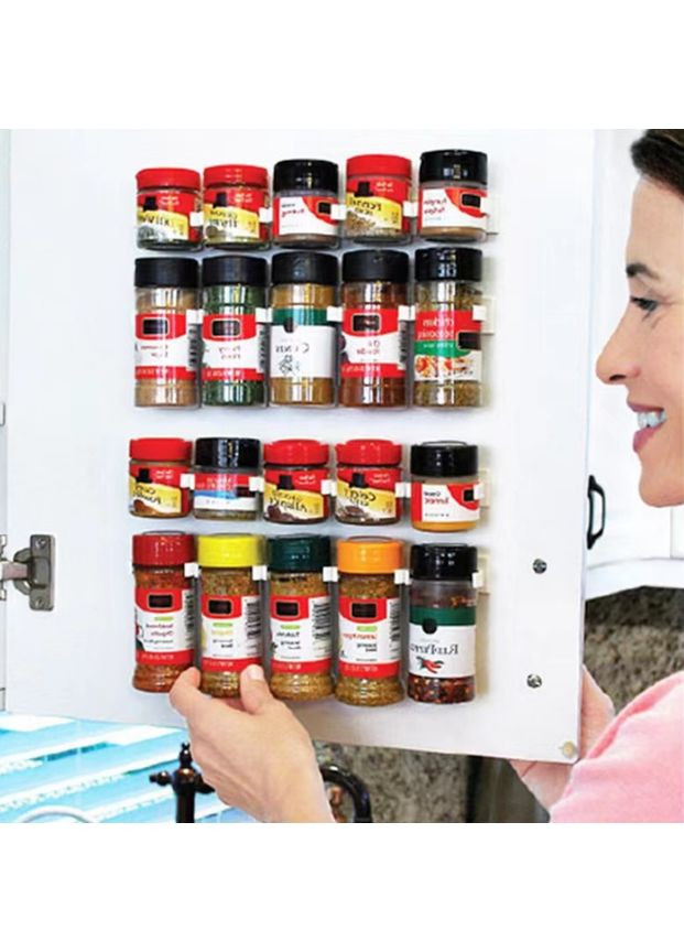 Настенный кухонный органайзер для специй и соусов Clip N Store белый (2104618653) No Brand (352064002)